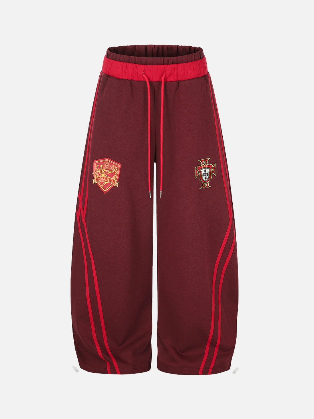 SPORTIE - Baggy Graphic Embroidered Sweatpants Blue | Teenwear.eu