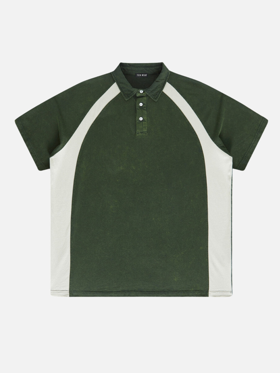 GREBI - Oversized Polo T-Shirt Green | TEENWEAR.EU