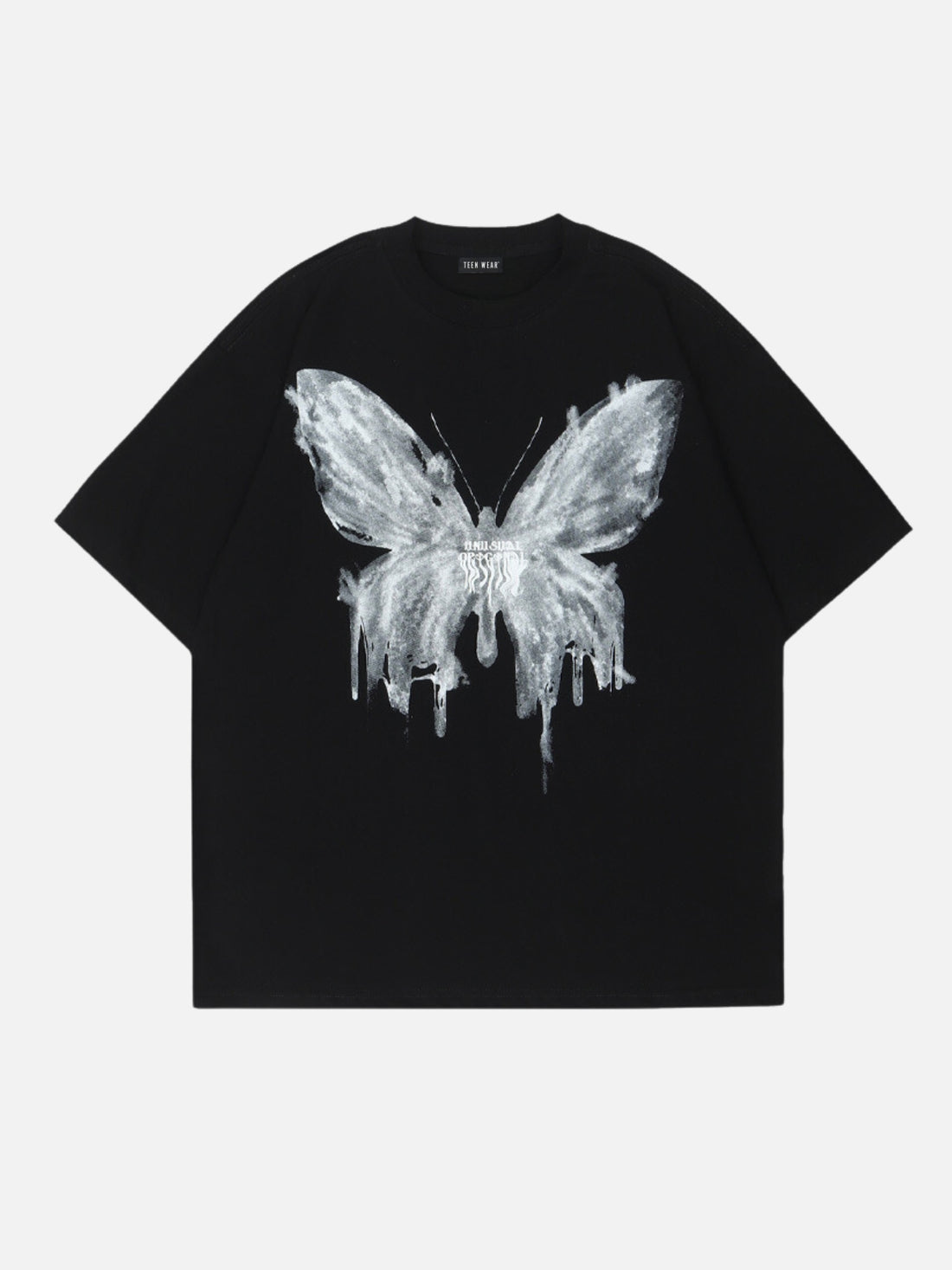 FADYFLY - Oversized Print T-Shirt Black | Teenwear.eu