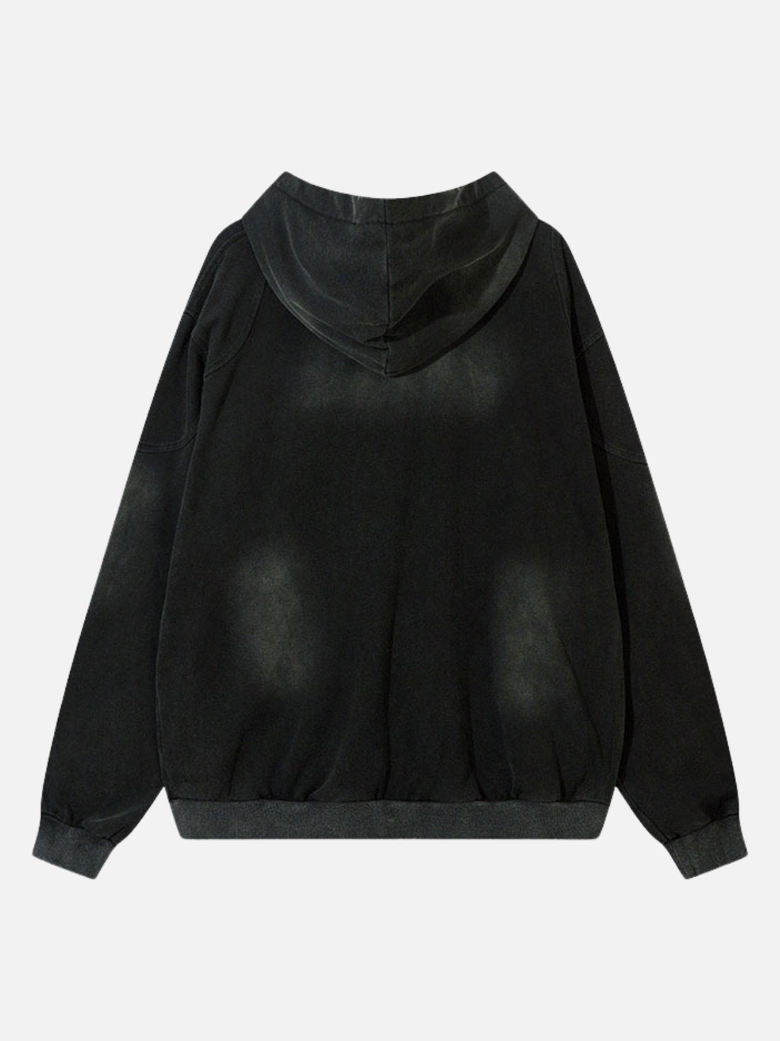 MYSTICS - Oversized Cropped Basic Zip Up Hoodie Black | TEENWEAR.EU