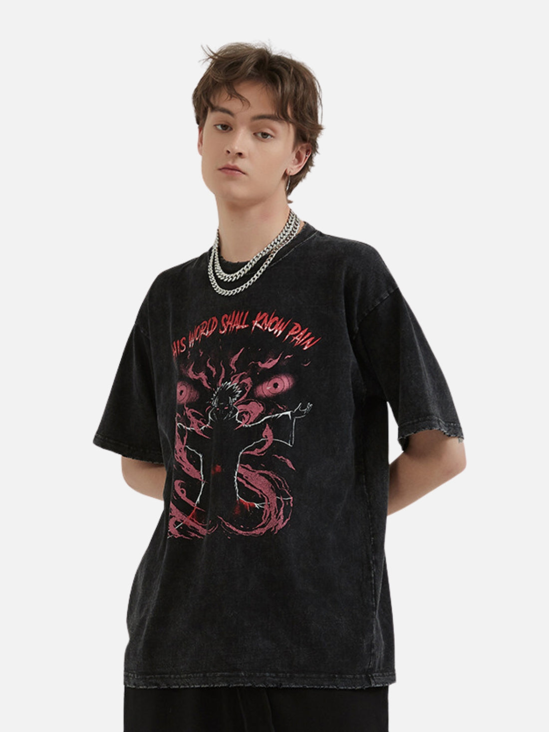 PAIN - Oversized Print T-Shirt Black | TEENWEAR.EU