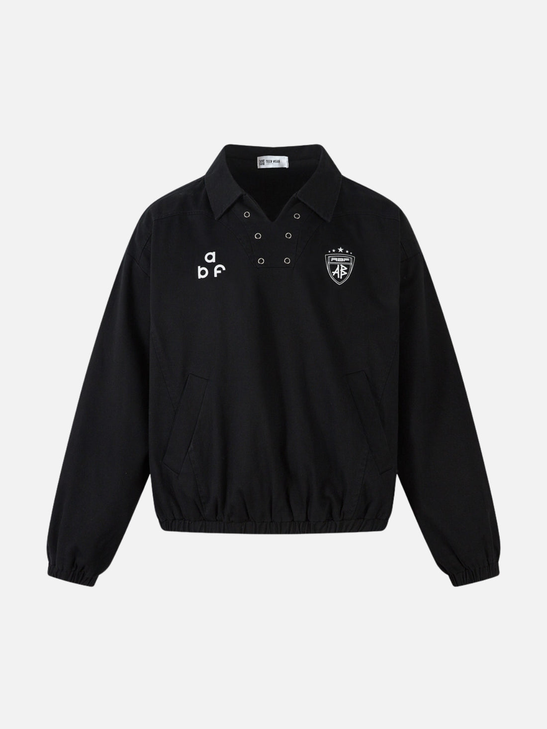 BLUZO – Oversized Graphic Polo Jacket