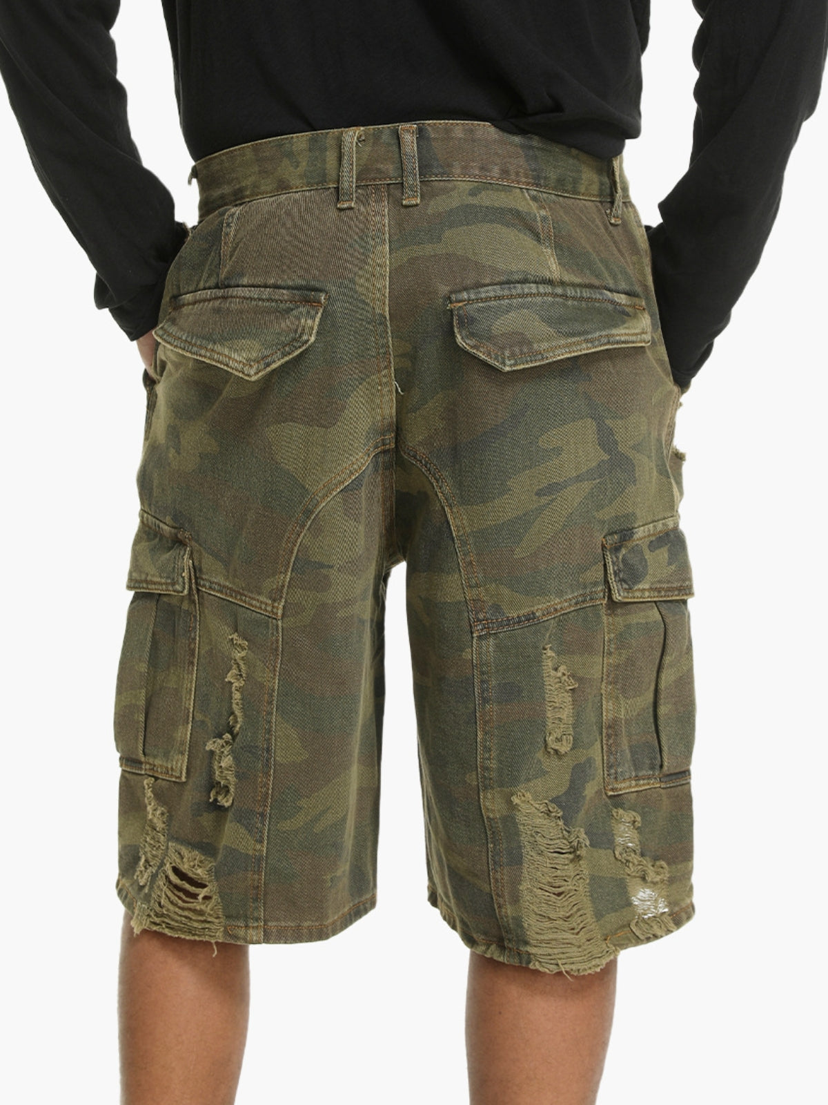 CAMESTRO - Baggy Camo Cargo Basic Shorts