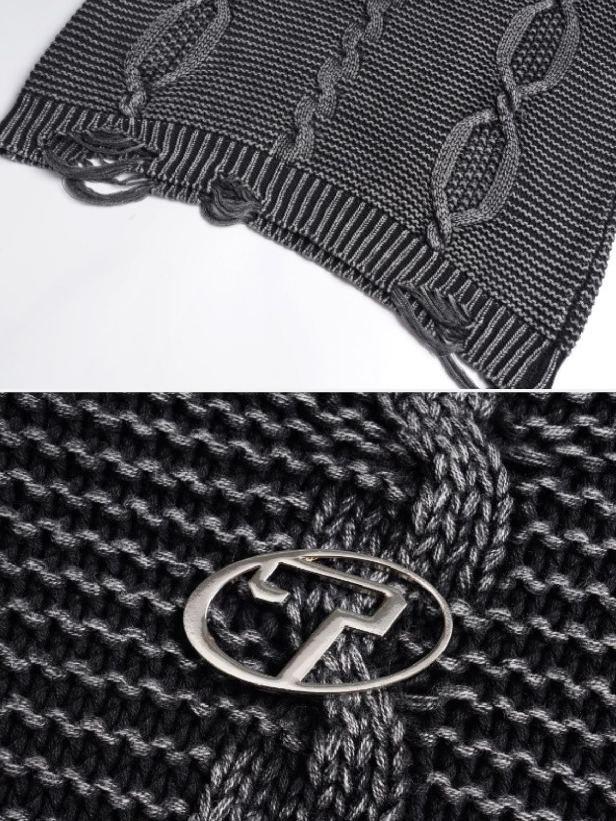 CHAINED - Oversized Embroidered Sweater | TEENWEAR.EU