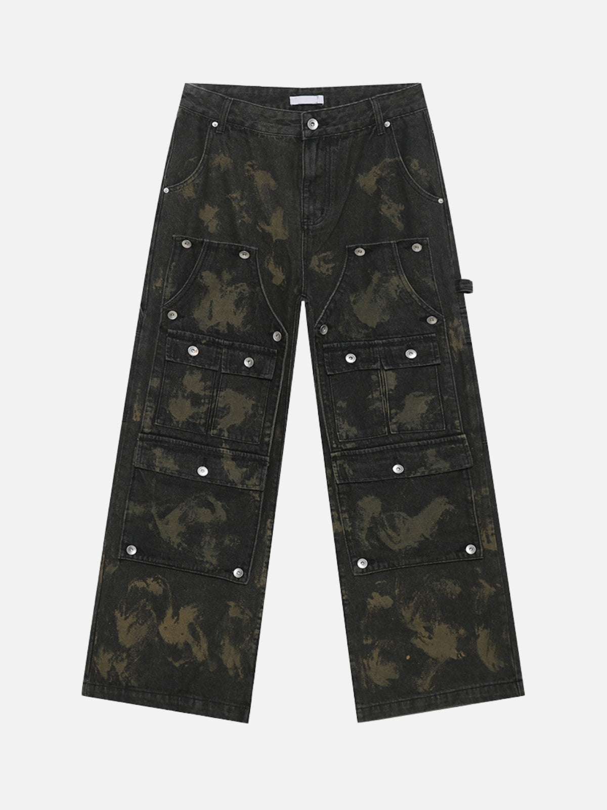 GOMBONOS - Baggy Basic Cargo Jeans Black | TEENWEAR.EU