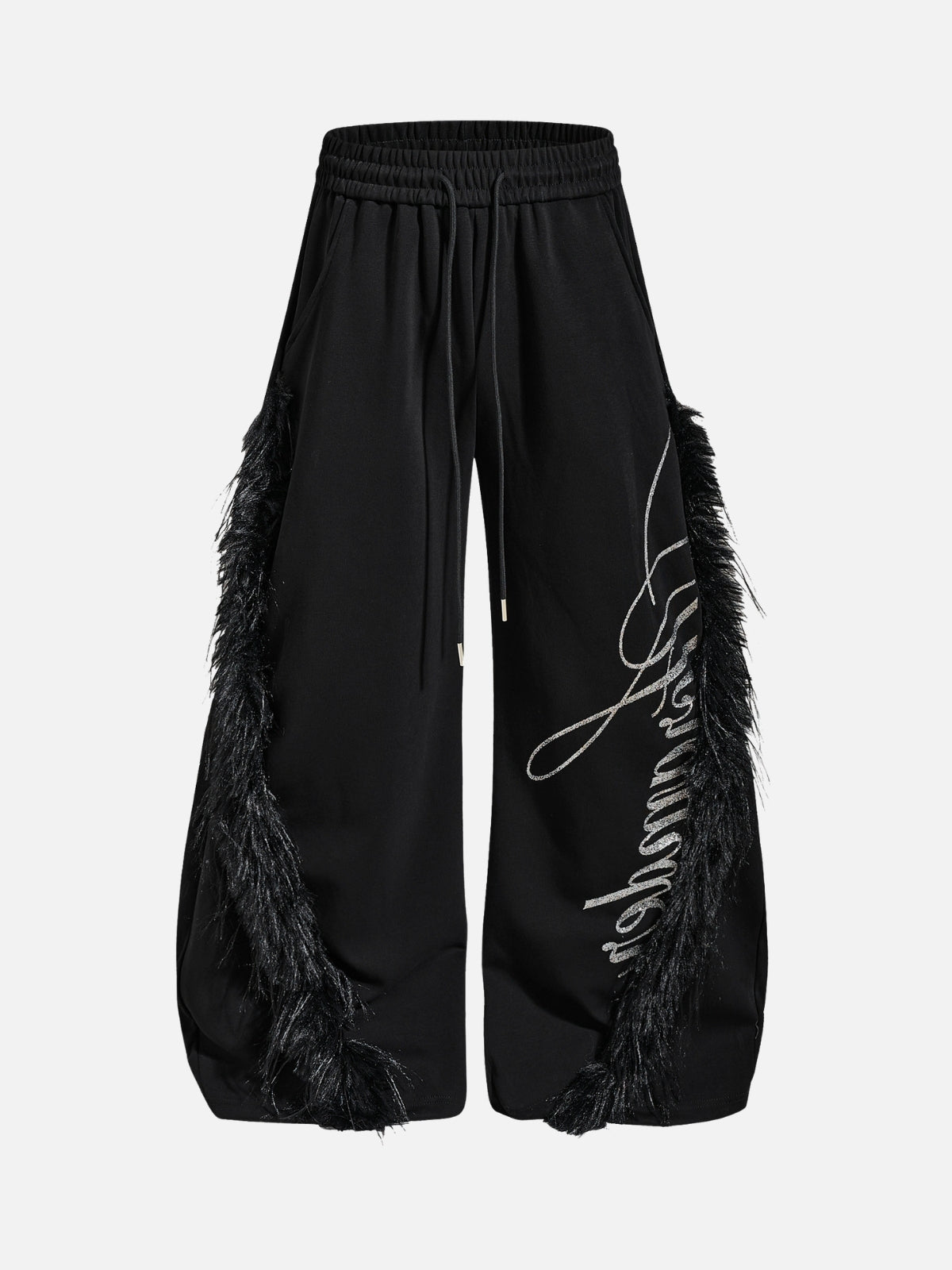 VINKERS - Baggy Graphic Embroidered Sweatpants