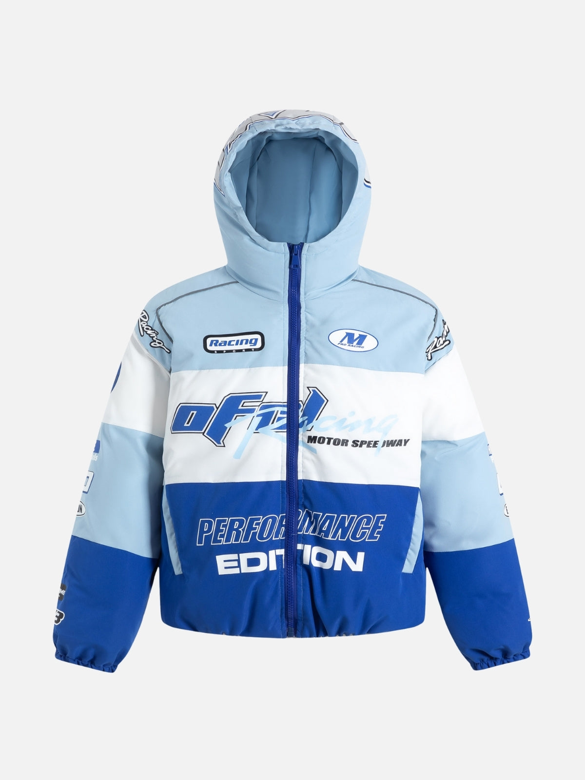 PERFORMANCE - Puffer Graphic Jacket Blue | TEENWEAR.EU
