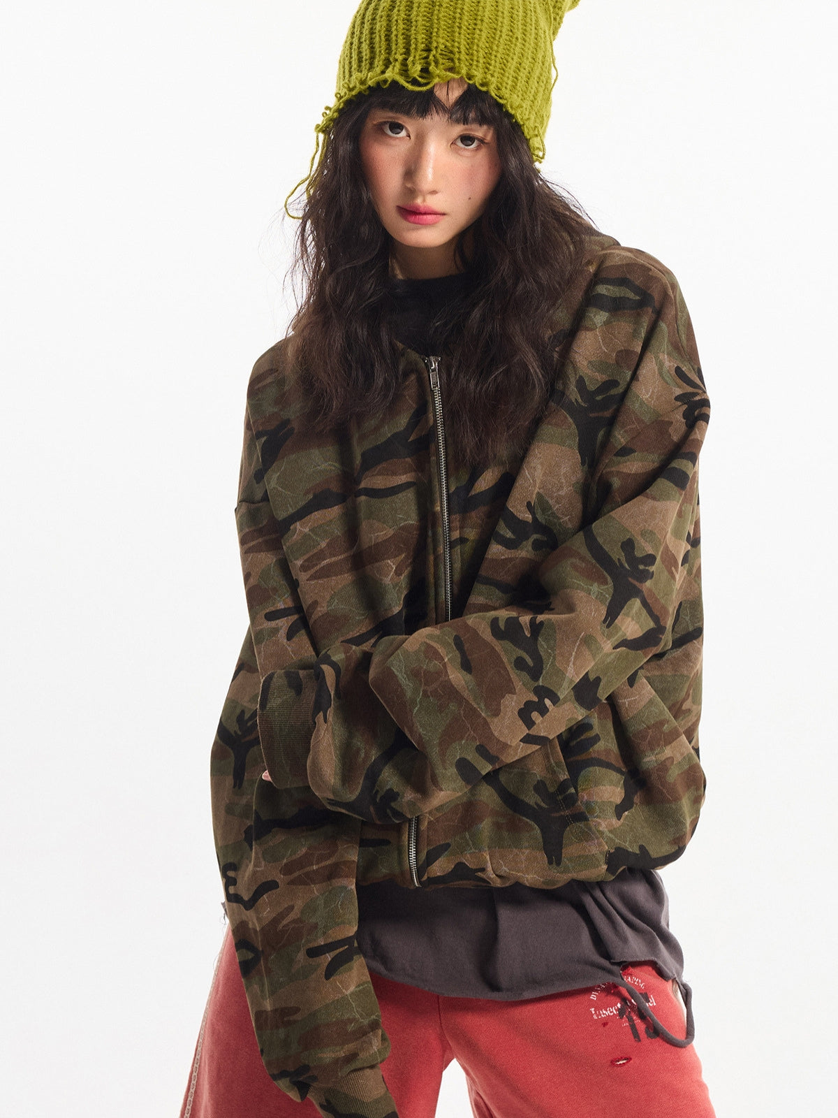 CAMMOS - Cropped Basic Zip Up Hoodie | TEENWEAR.EU