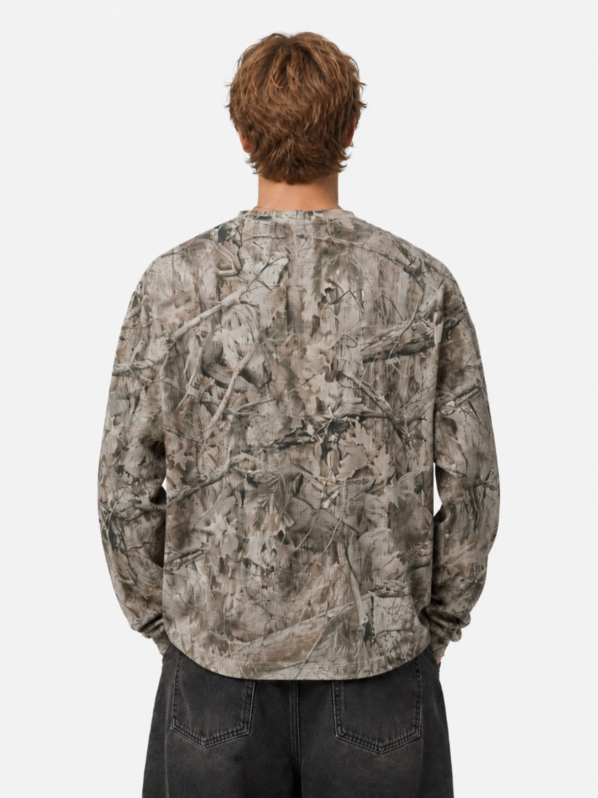 BRANCH - Long Sleeve Camo Print T-Shirt