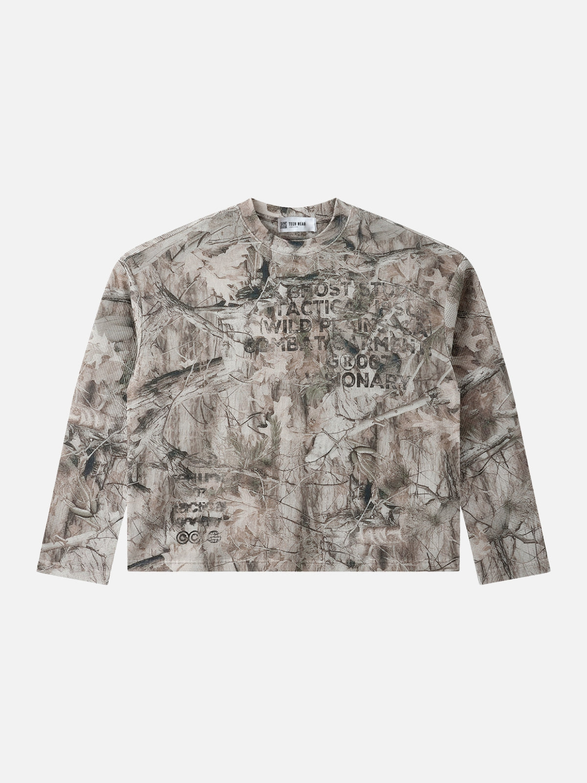 BRANCH - Long Sleeve Camo Print T-Shirt