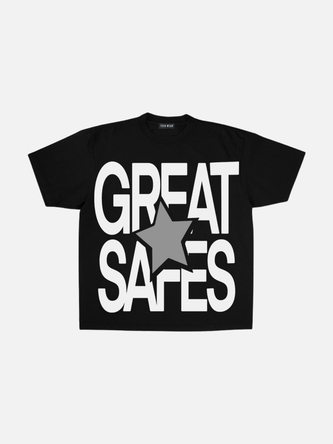 SAFES - Regular Print T-Shirt Black | TEENWEAR.EU