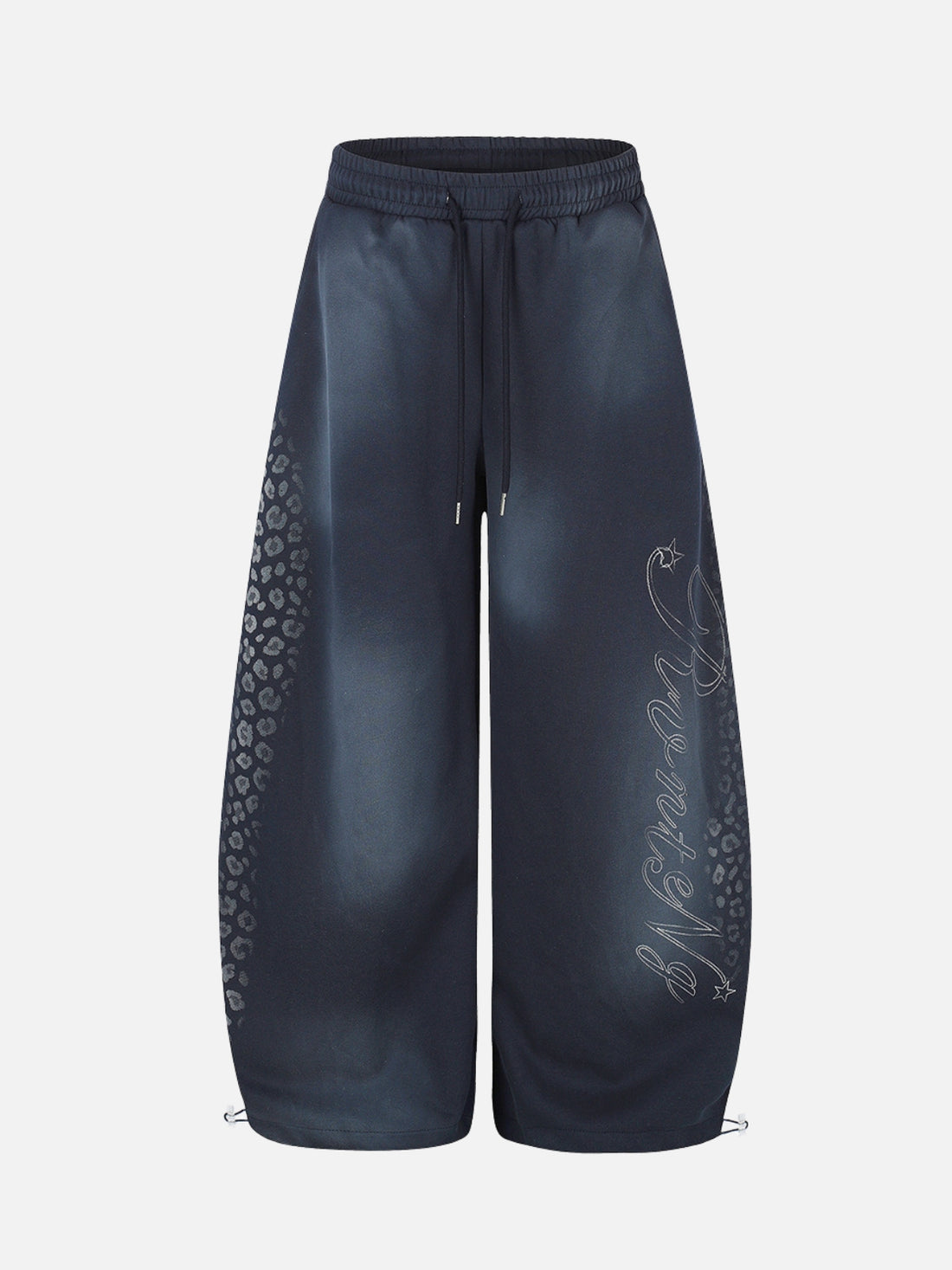 WATERLOO - Baggy Graphic Sweatpants Blue | Teenwear.eu