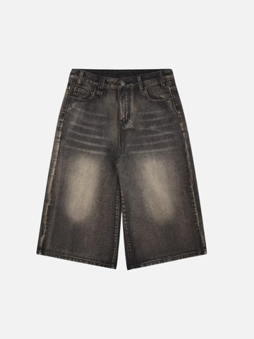 COFFEE - Loose Denim Basic Jorts Washed Black | TEENWEAR.EU