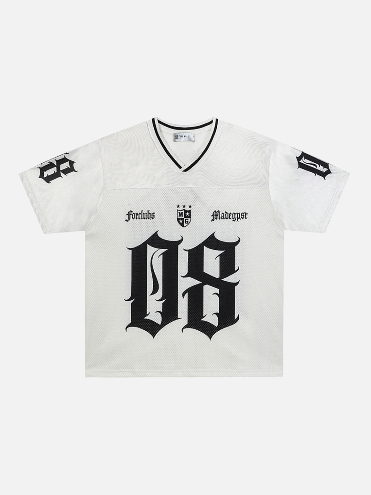 FORCLUBS - Oversized Graphic Jersey White | Teenwear.eu