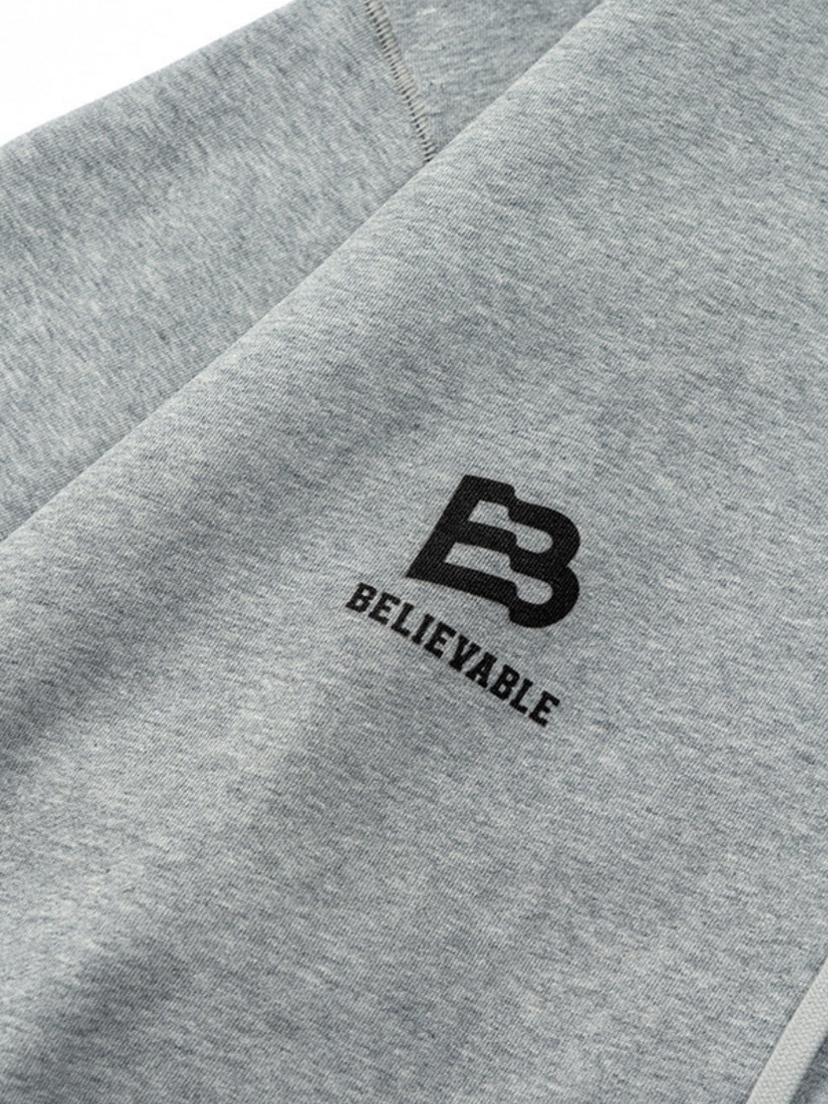 BELIEVABLE - Oversized Print Zip Up Hoodie | TEENWEAR.EU