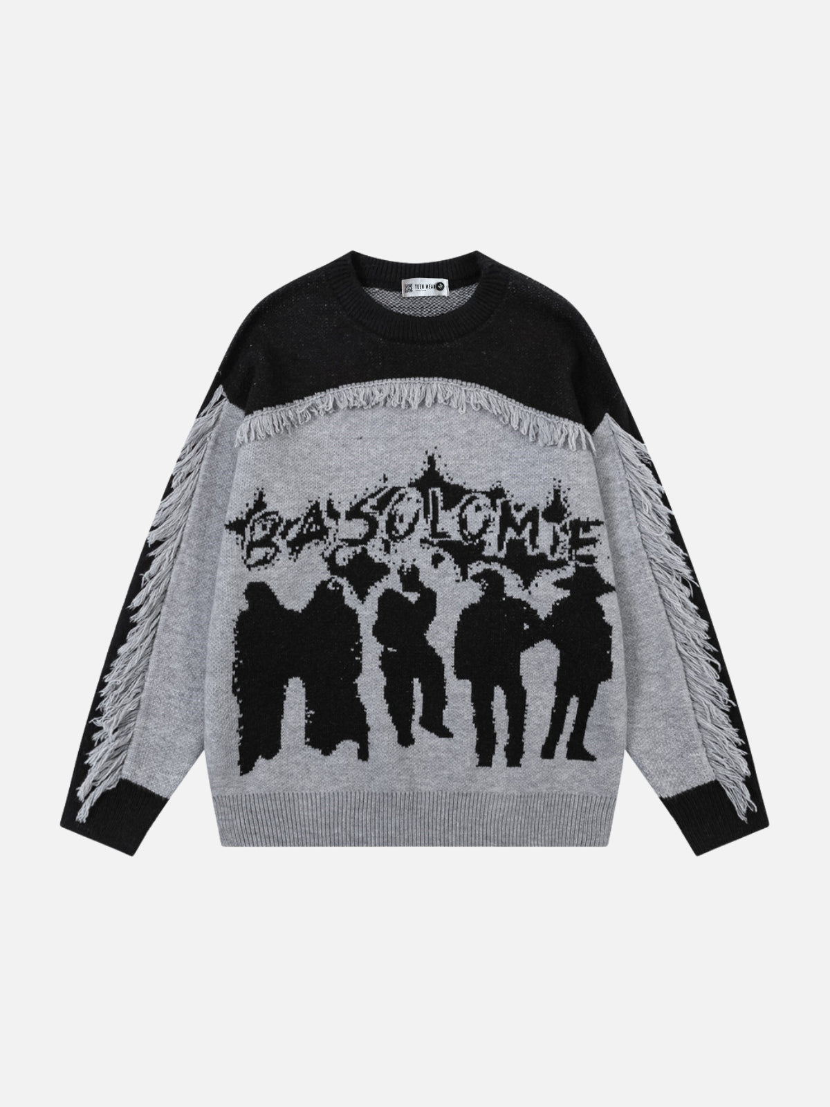 BASOLOME - Oversized Graphic Embroidered Sweater