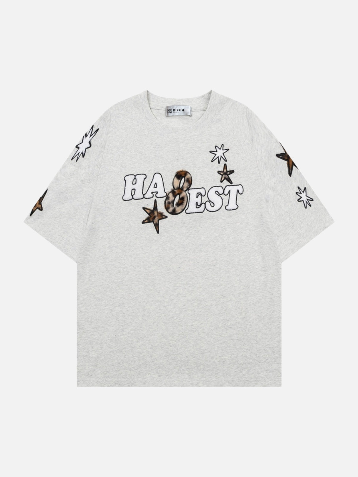 HIGHEST - Embroidered Graphic T-shirt Grey | Teenwear.eu