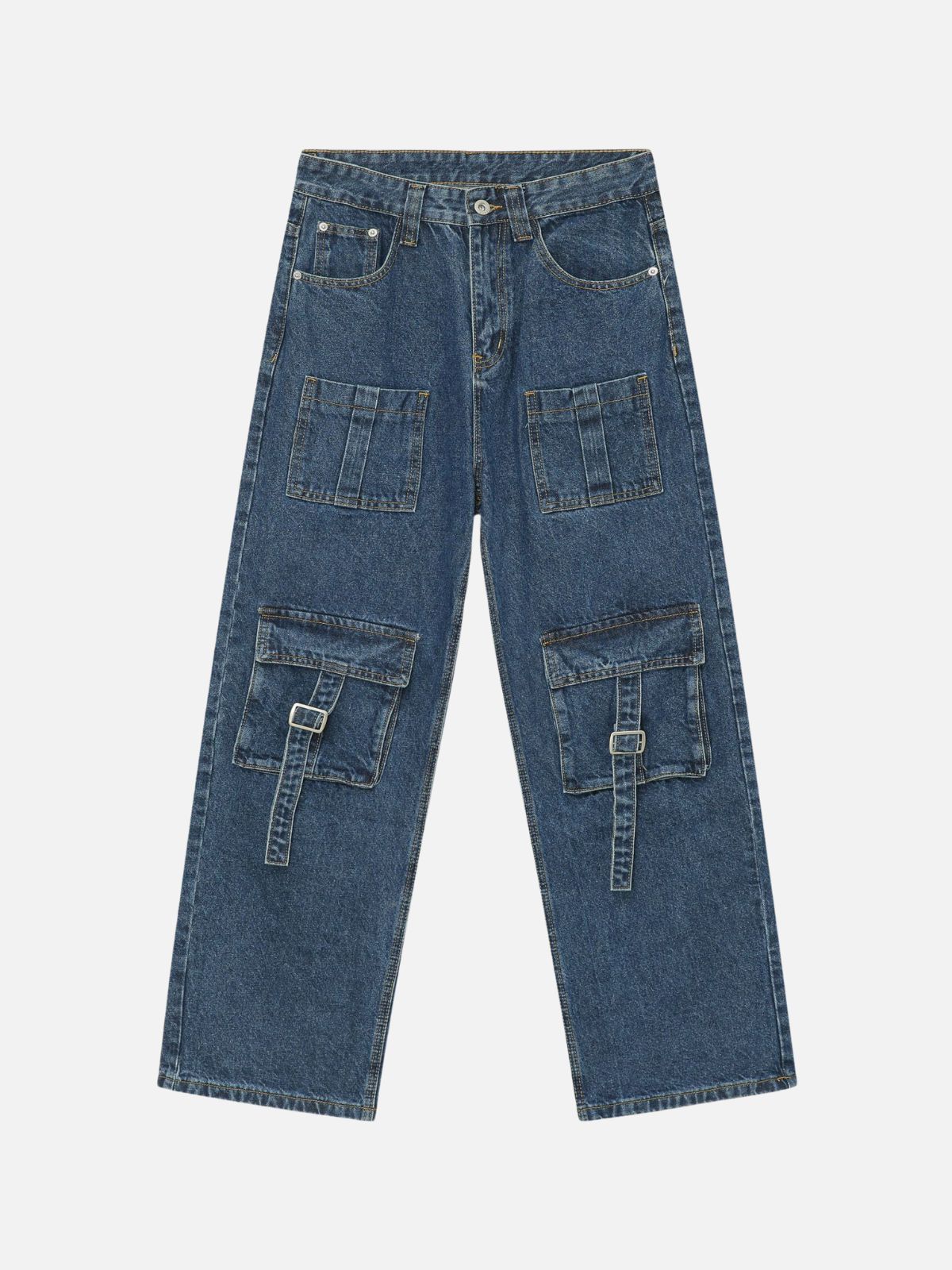 PACKETOS - Loose Cargo Basic Jeans Blue | TEENWEAR.EU