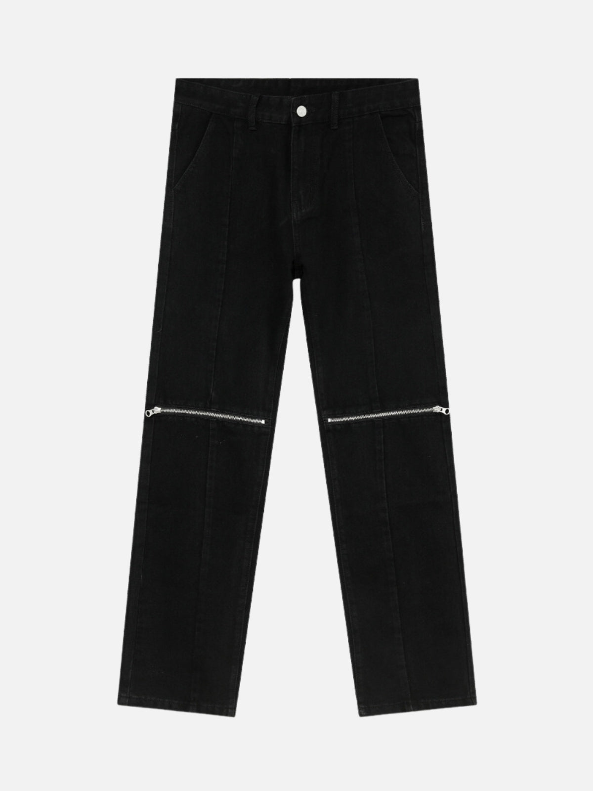 HOLEZIP - Regular Basic Jeans Black | TEENWEAR.EU