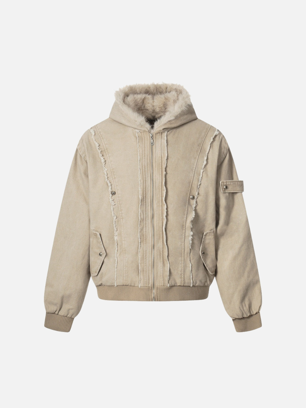 FRAYZO – Oversized Denim Embroidered Jacket