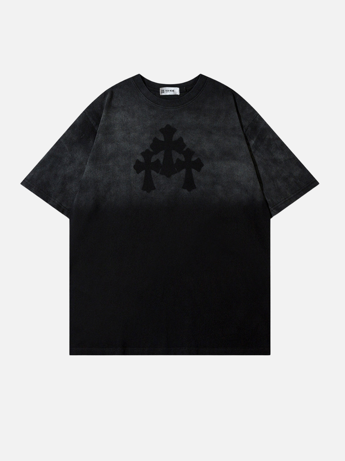 CROSIOS - Oversized Print T-shirt Black | TEENWEAR.EU