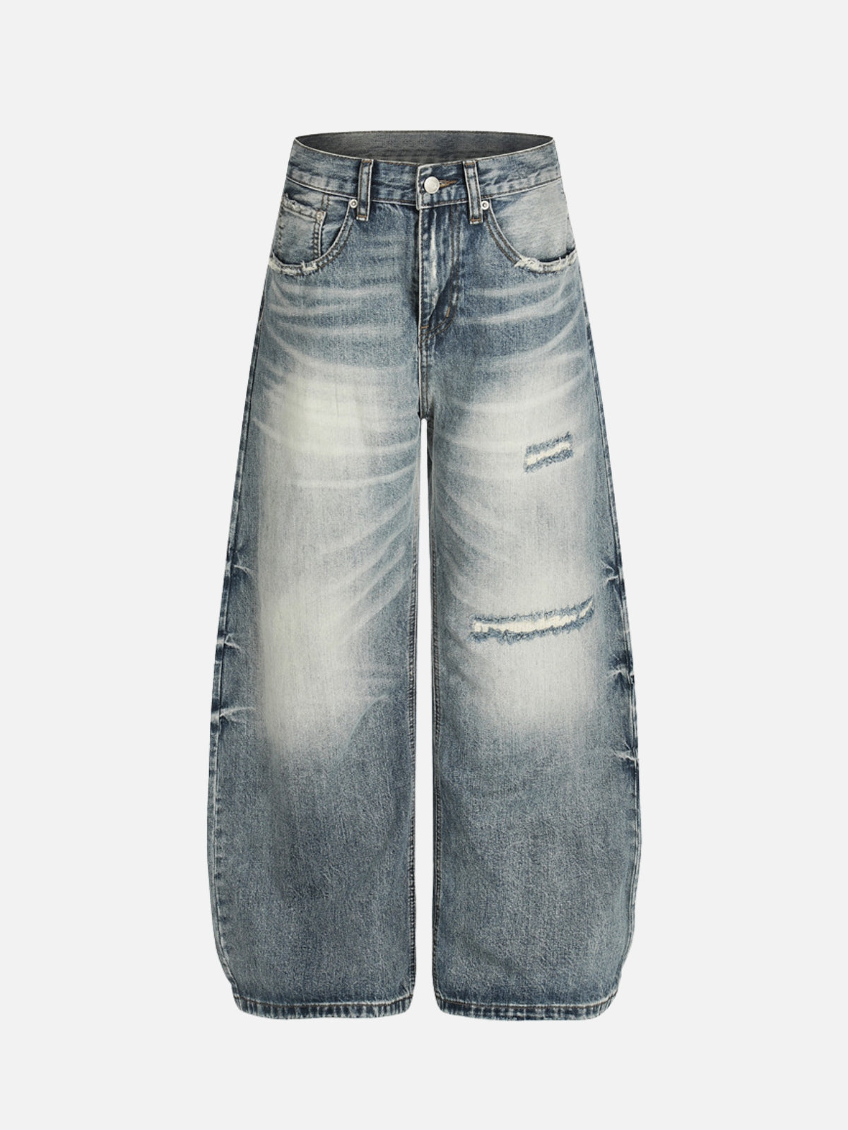CRASO – Baggy Distressed Basic Jeans