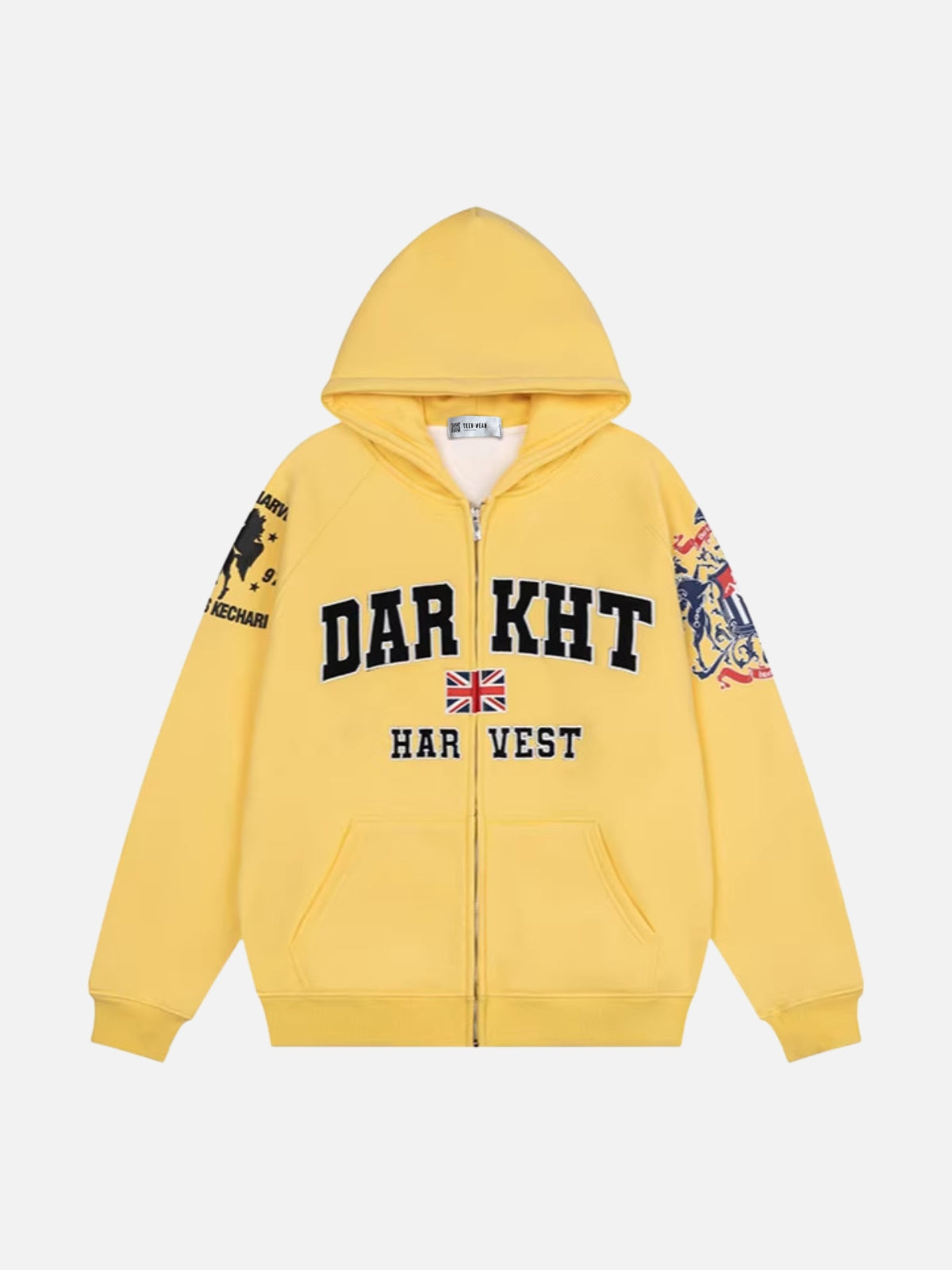 STREETO - Oversized Graphic Hoodie Yellow | Teenwear.eu