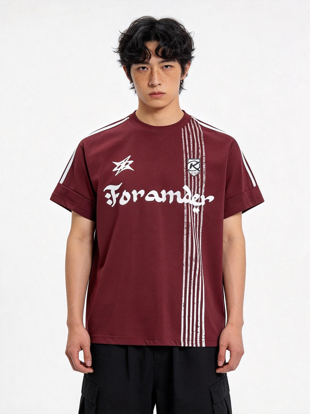 FORAMDER - Oversized Graphic T-shirt Red | Teenwear.eu