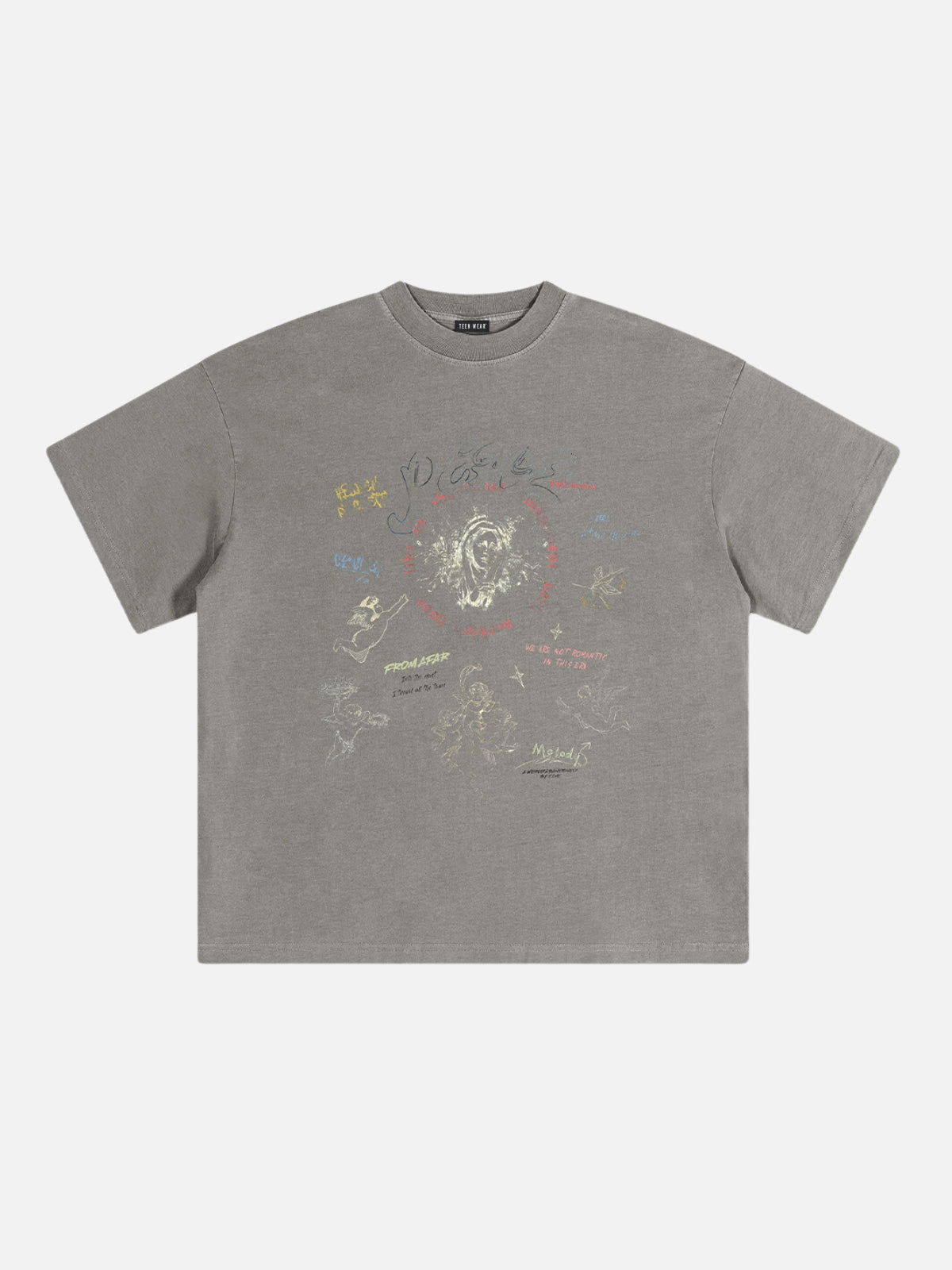 SICKU - Oversized Print T-Shirt Grey | TEENWEAR.EU