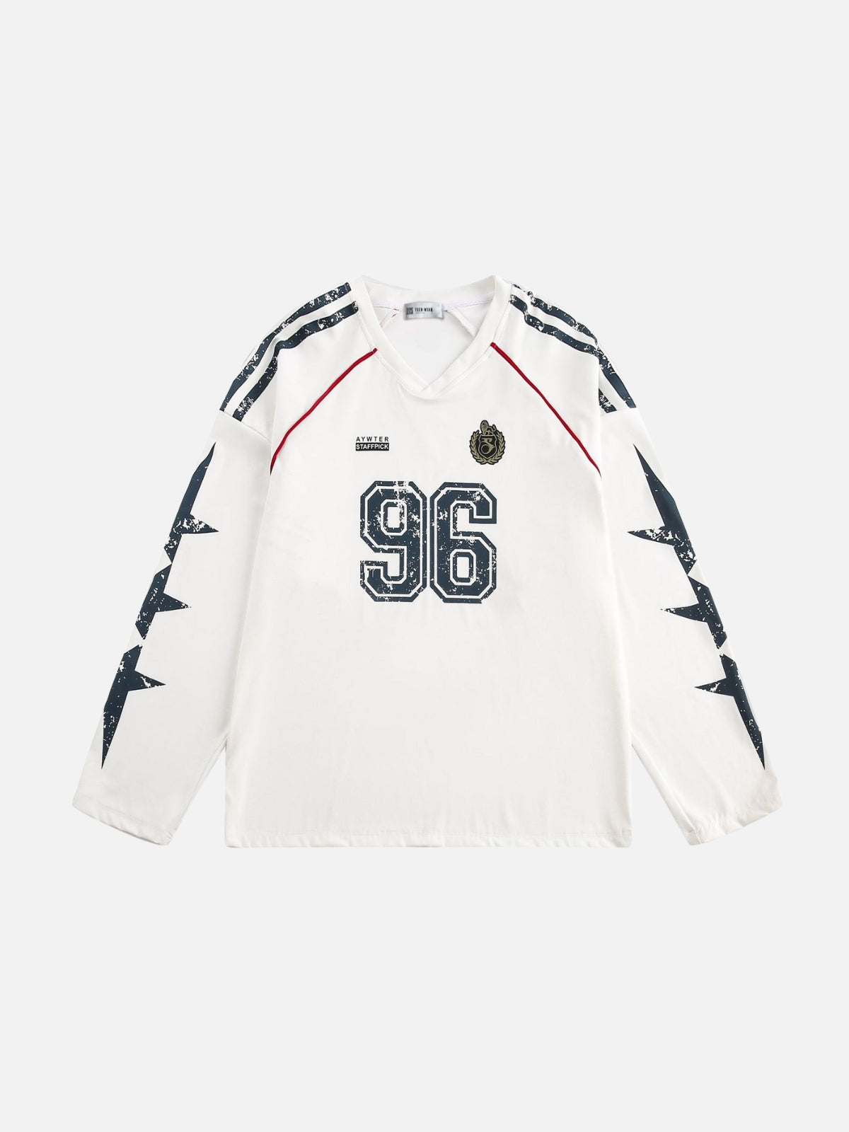 NINETY6 – Oversized Graphic Long-Sleeve Jersey