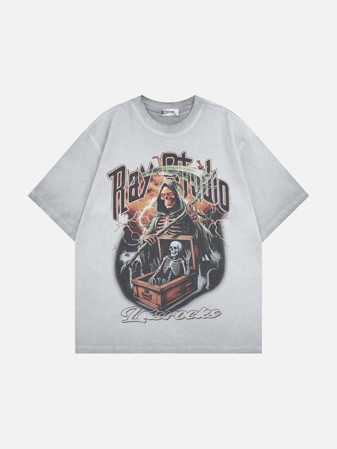 HELLY - Oversized Graphic T-Shirt Grey | Teenwear.eu