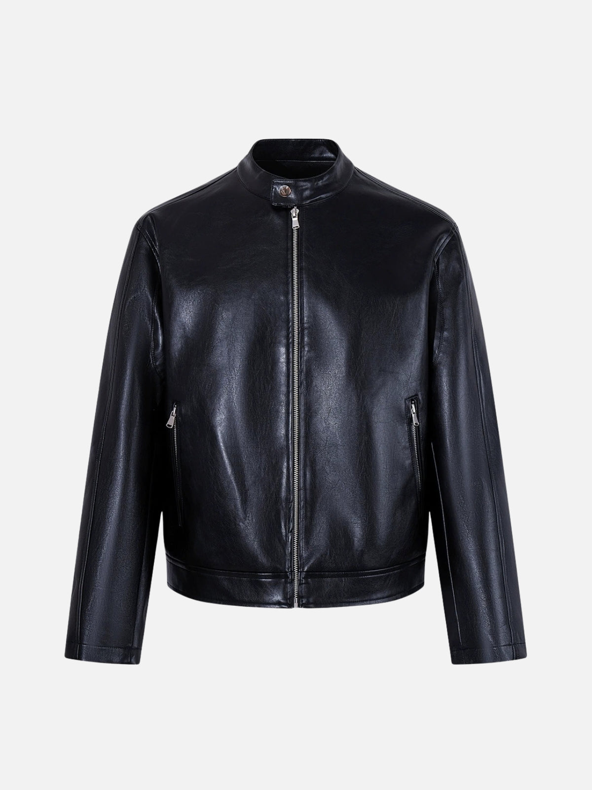 HELLCAT - Leather Basic Jacket Black | Teenwear.eu