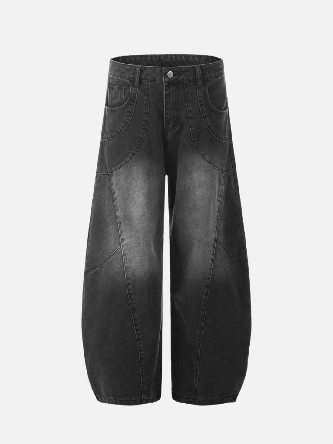 BASCICAEO - Baggy Graphic Jeans Blue | Teenwear.eu