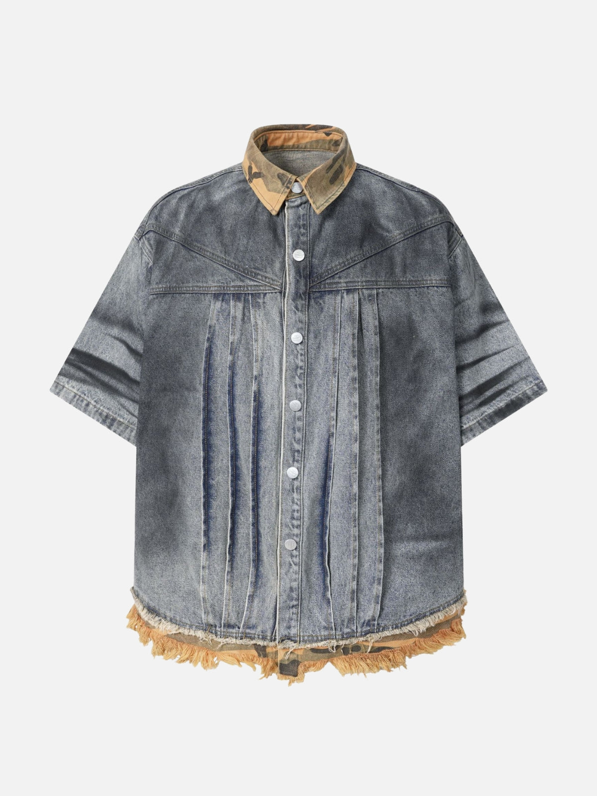 SKAUTY - Oversized Graphic Denim Jacket Light Blue | Teenwear.eu