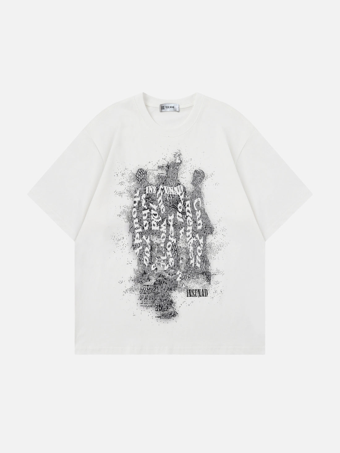 INSUNADE - Oversized Graphic T-Shirt Black | Teenwear.eu