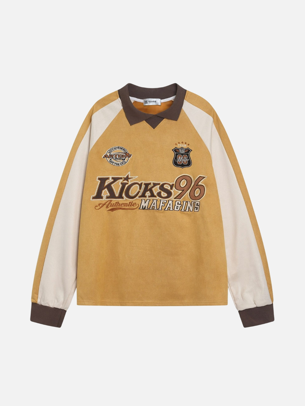 KICKY - Oversized Graphic Hoodie Yellow | Teenwear.eu