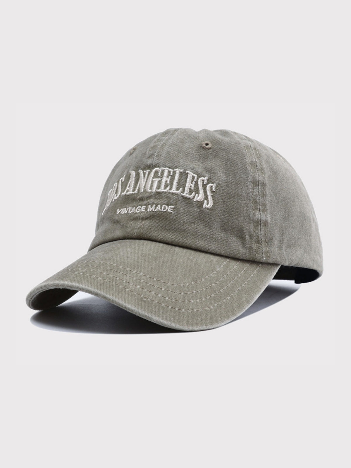 LOS ANGELES - Graphic Curved Cap Grey 54-60cm | TEENWEAR.EU