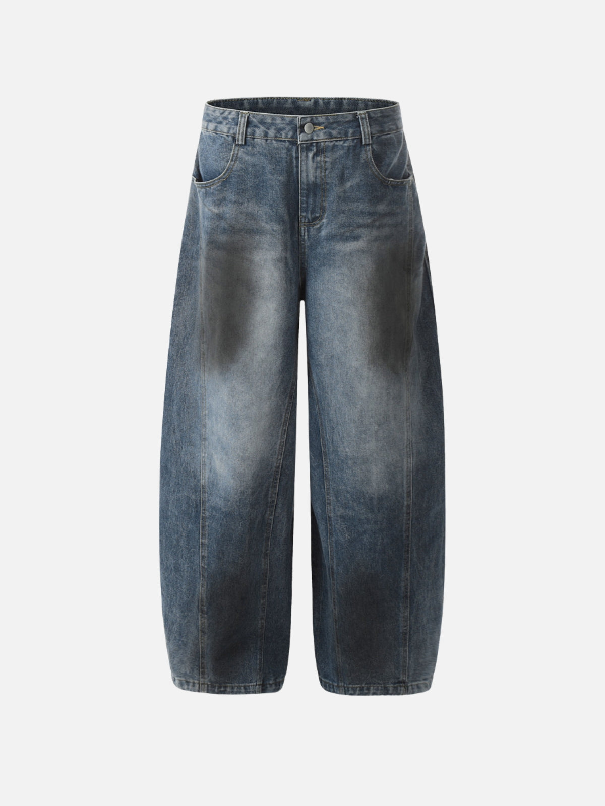 DIRTY - Baggy Basic Unisex Jeans Blue | TEENWEAR.EU