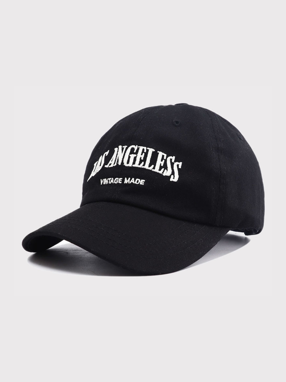 LOS ANGELES - Graphic Curved Cap Black 54-60cm | TEENWEAR.EU