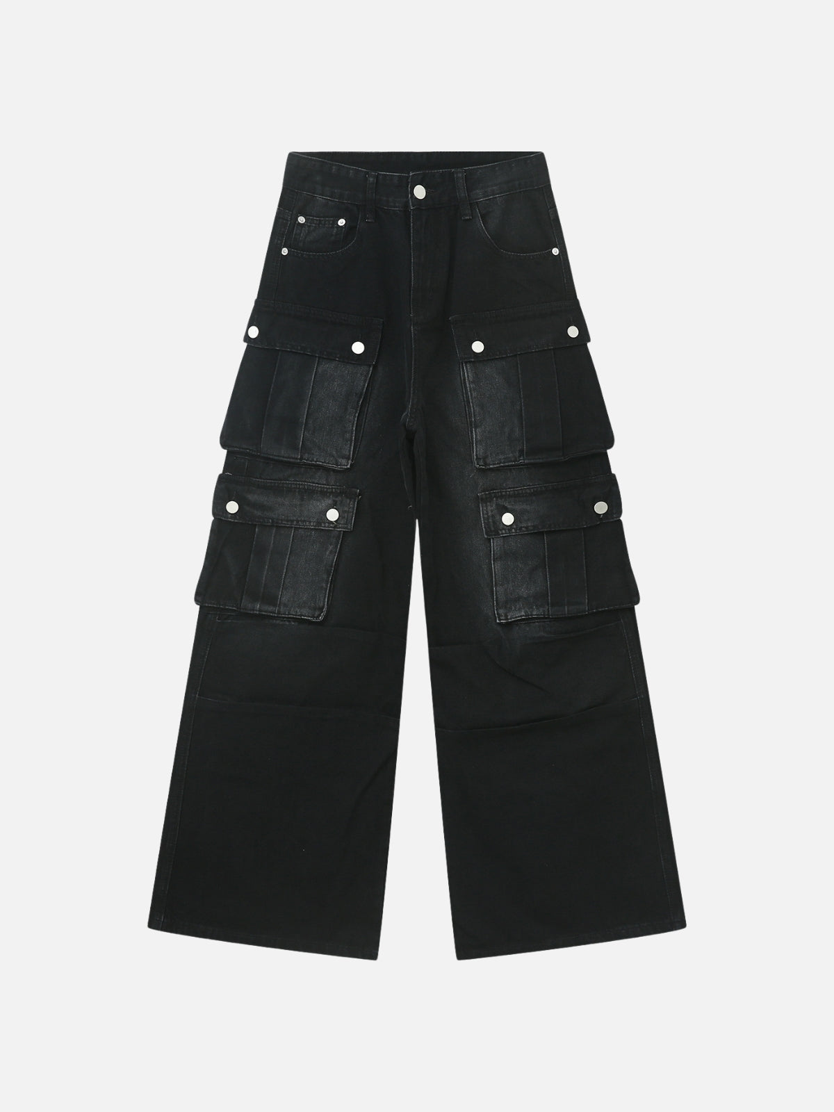 BLACKENS - Loose Cargo Jeans Black | TEENWEAR.EU