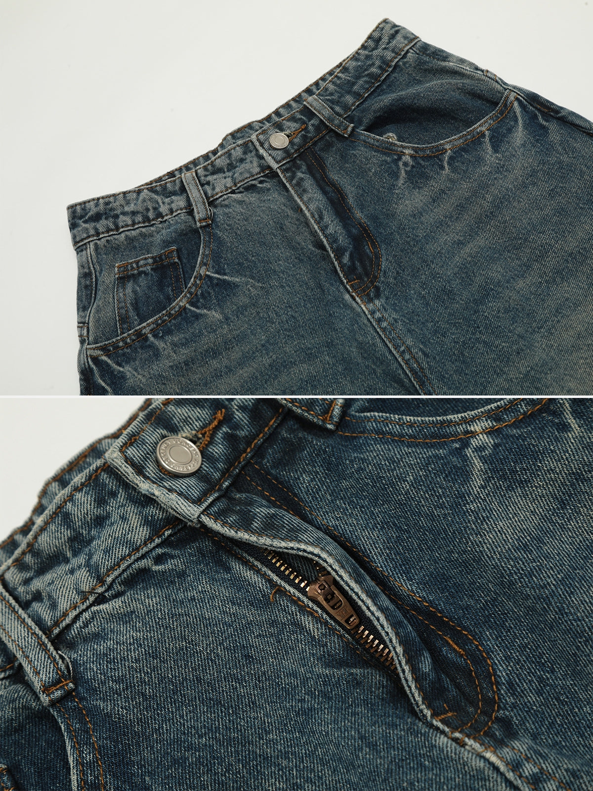 BALLOON - Baggy Barrel Leg Basic Jeans