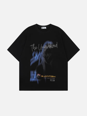 FORGIVEN - Oversized Print T-Shirt Black | TEENWEAR.EU