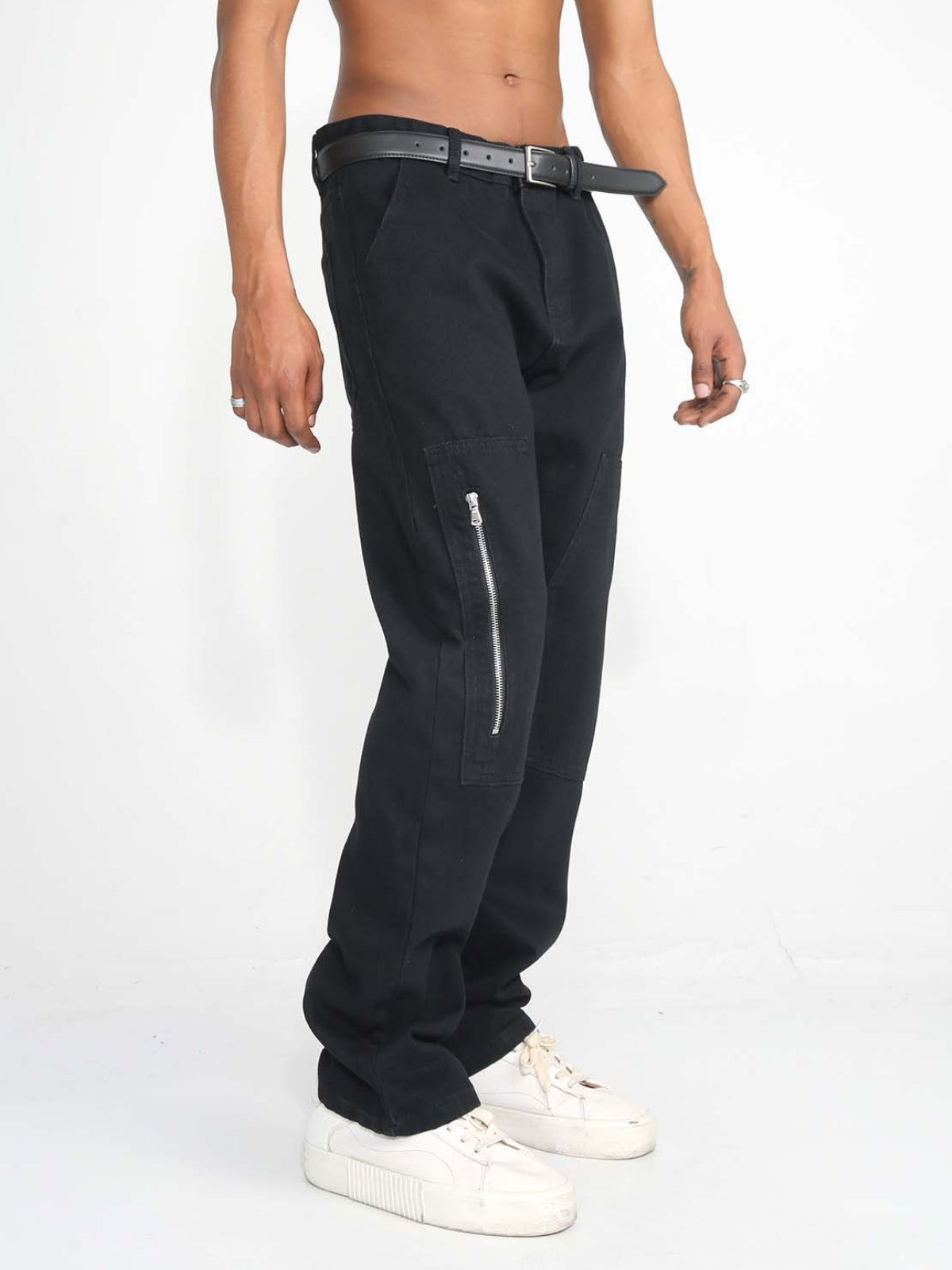 UTILITY - Straight Basic Zipper Jeans | TEENWEAR.EU