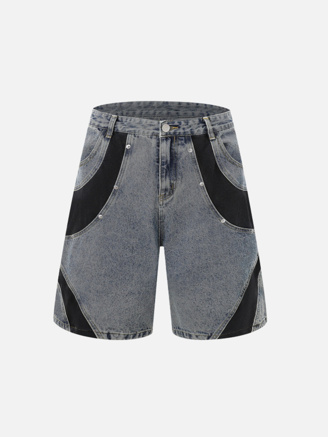 CORTEX – Baggy Embroidered Shorts Blue Shorts Only | TEENWEAR.EU