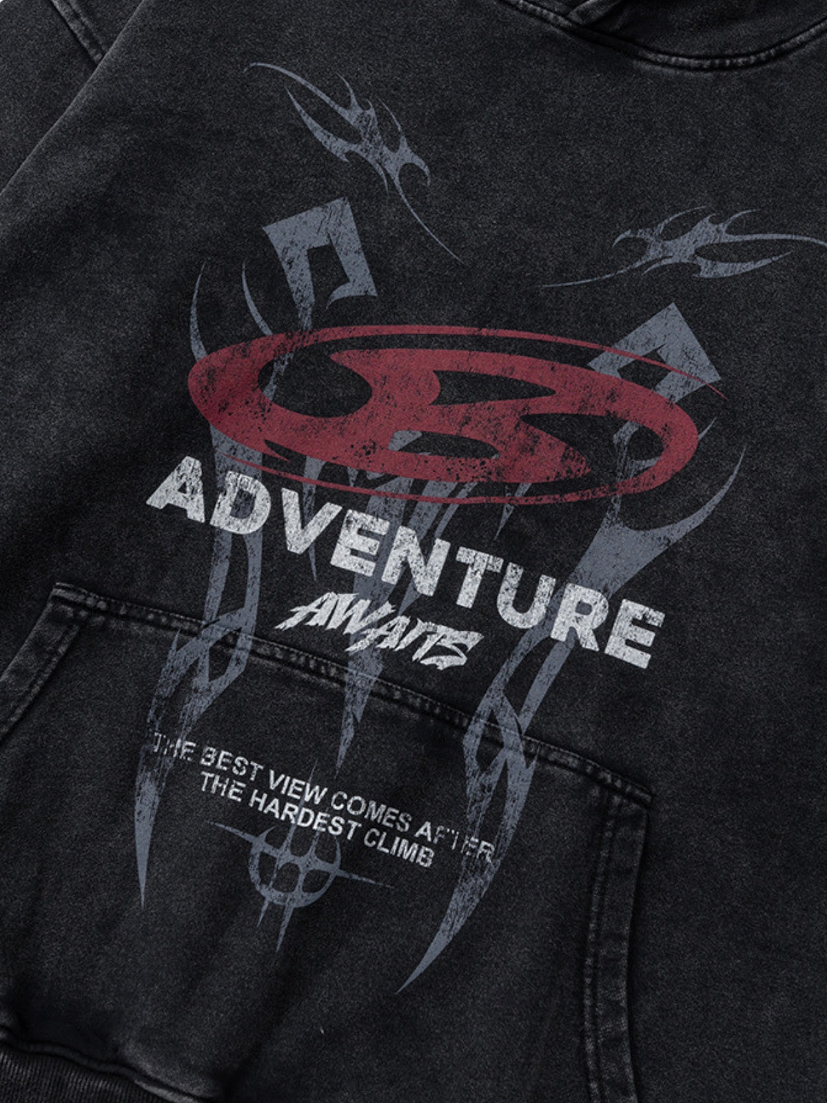 ADVENTURE - Oversized Print Hoodie | TEENWEAR.EU