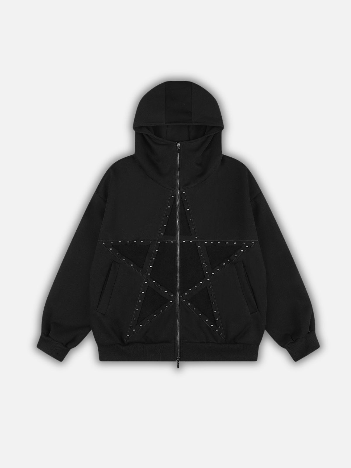 STARAM - Oversized Graphic Zip Up Hoodie