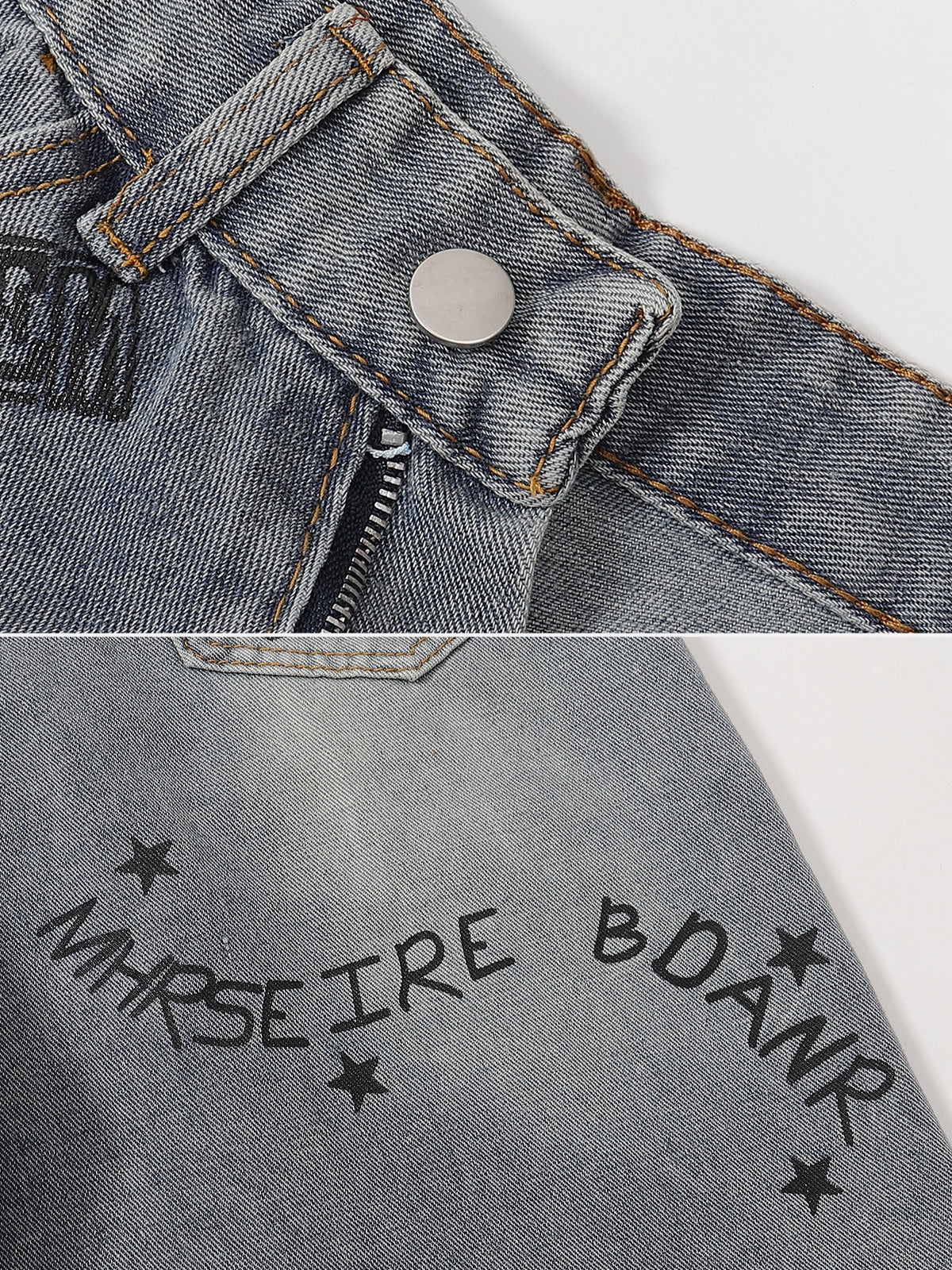 BNAG - Loose Denim Graphic Jorts | TEENWEAR.EU