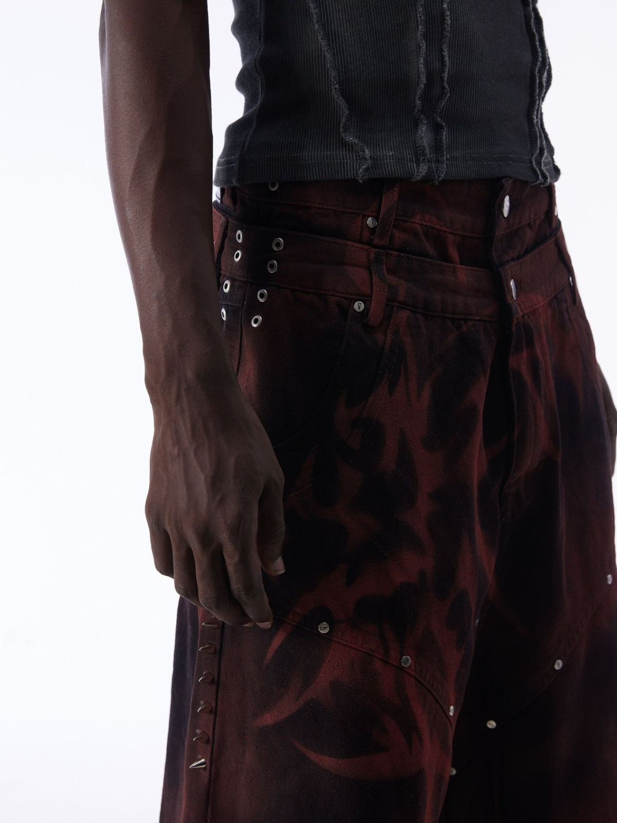 GRAFFE - Baggy Graphic Denim Premium Shorts | Teenwear.eu