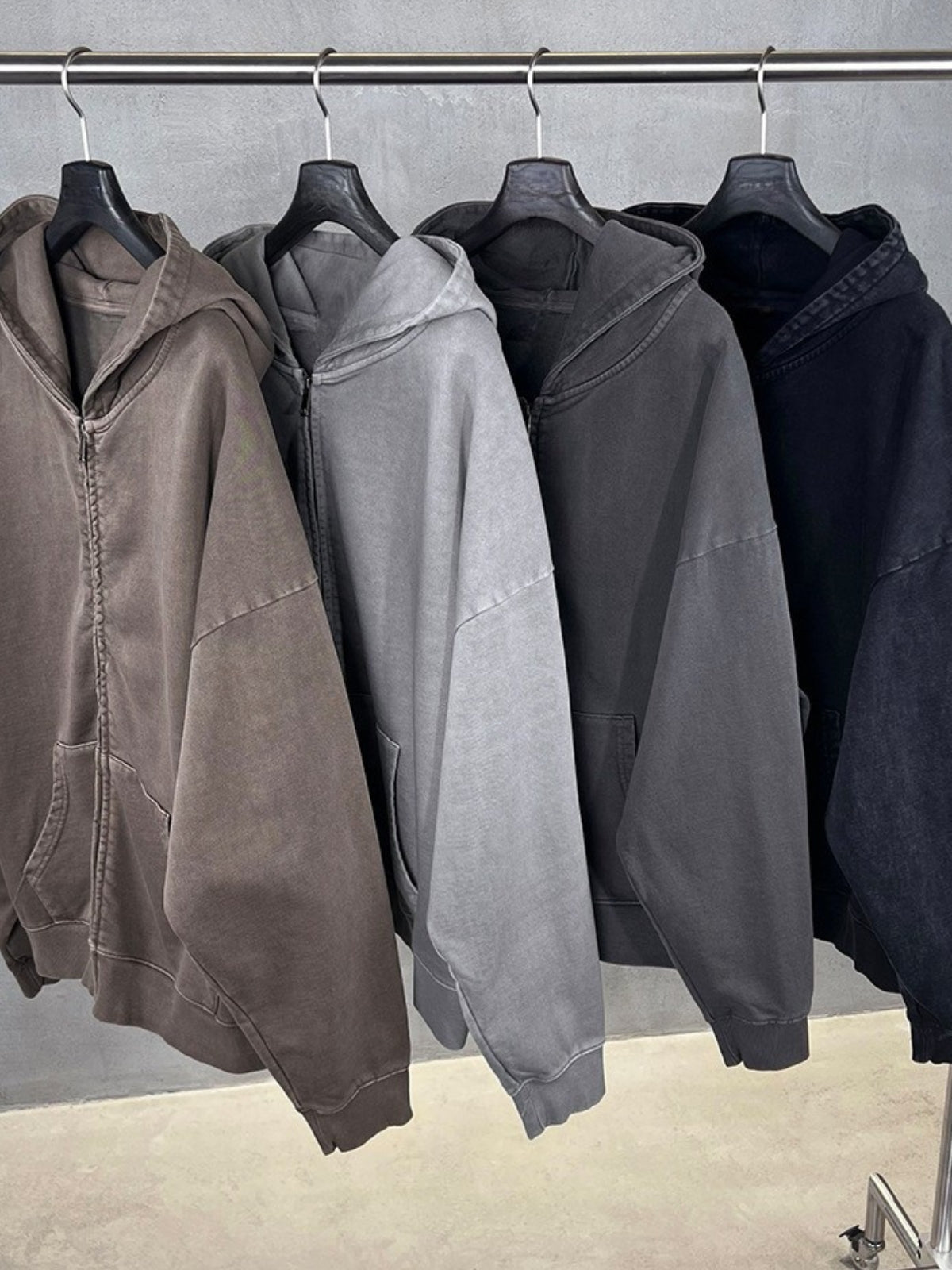 DRYSICK - Premium Oversized Basic Zip Up Hoodie | TEENWEAR.EU