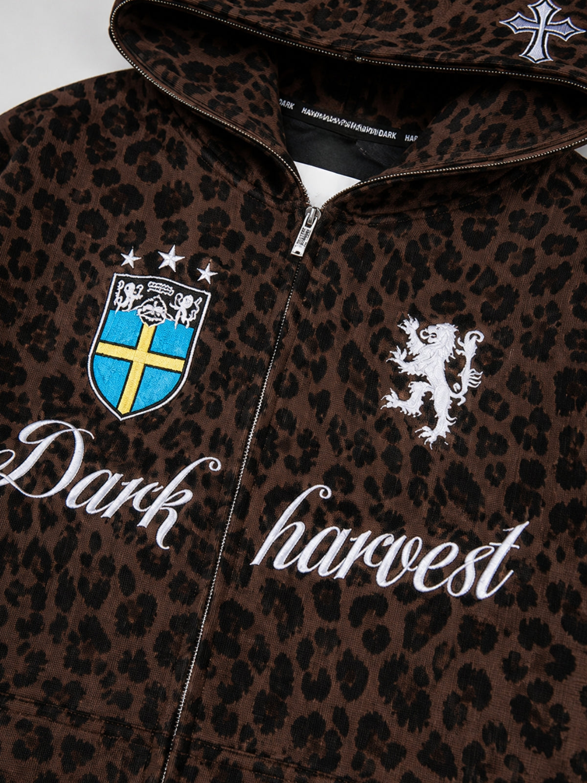 HARVEST - Oversized Graphic Zip Up Hoodie